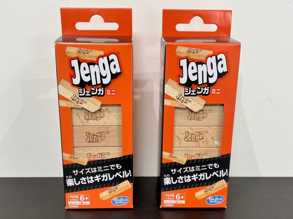 ヤン気まロケ土産:木製バランスゲーム「ジェンガ ミニ」